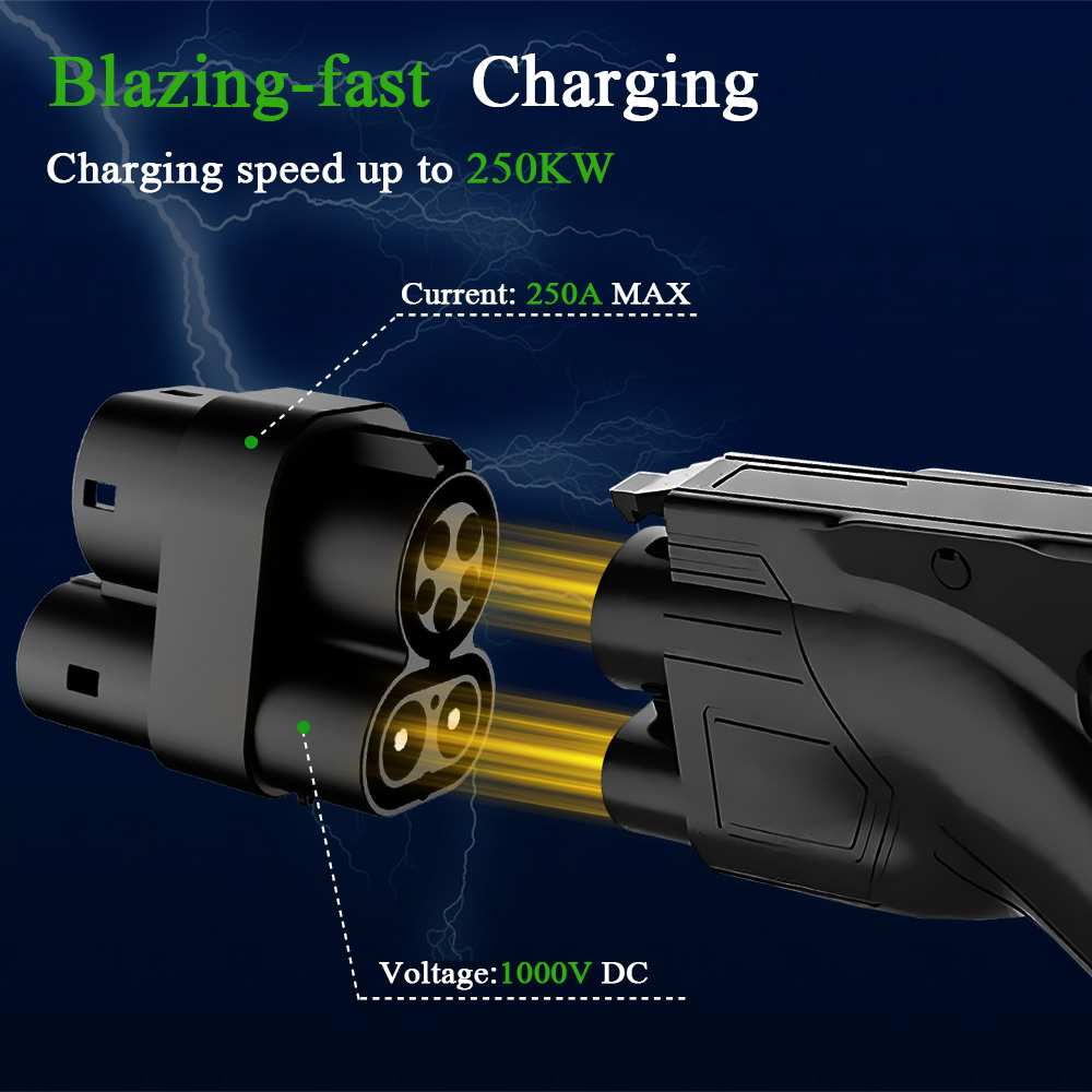 อะแดปเตอร์เชื่อมต่อรถยนต์ไฟฟ้า - Ccs2 To Ccs1 Fast Charge Adapter 250Kw บทวิจารณ์และราคา