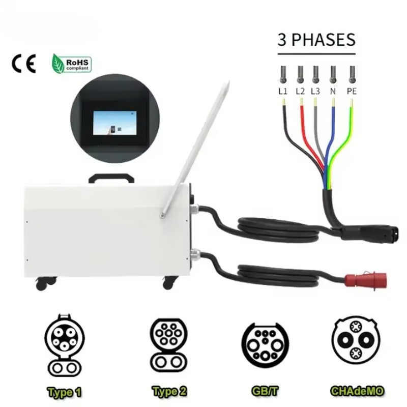 แท่นชาร์จแบบพกพา 20KW-40KW สำห - Portable Dc Fast Charger 20Kw Ccs2 บทวิจารณ์และราคา