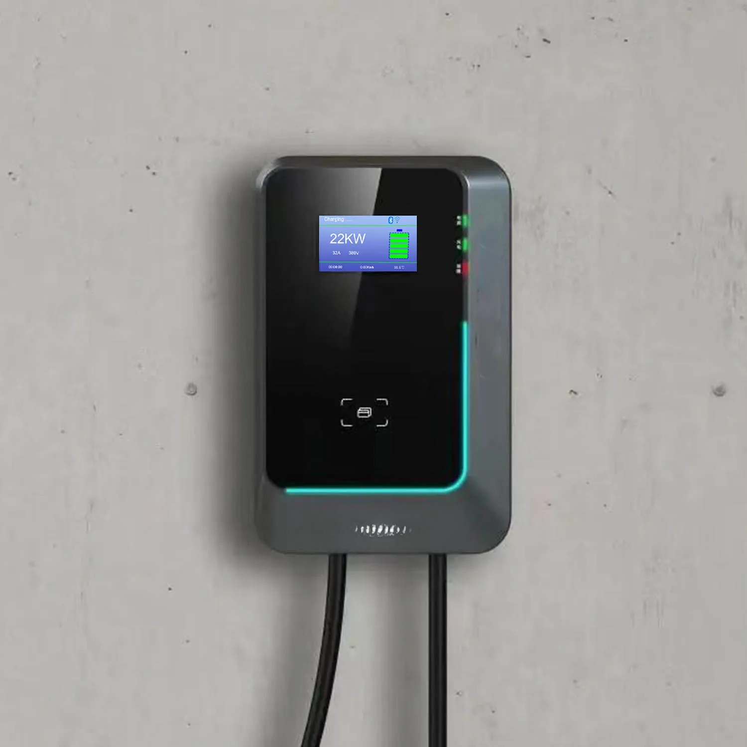 สถานีชาร์จรถยนต์ไฟฟ้าแบบติดผนั - 22Kw Wallbox Type 2 Ocpp Rfid บทวิจารณ์และราคา