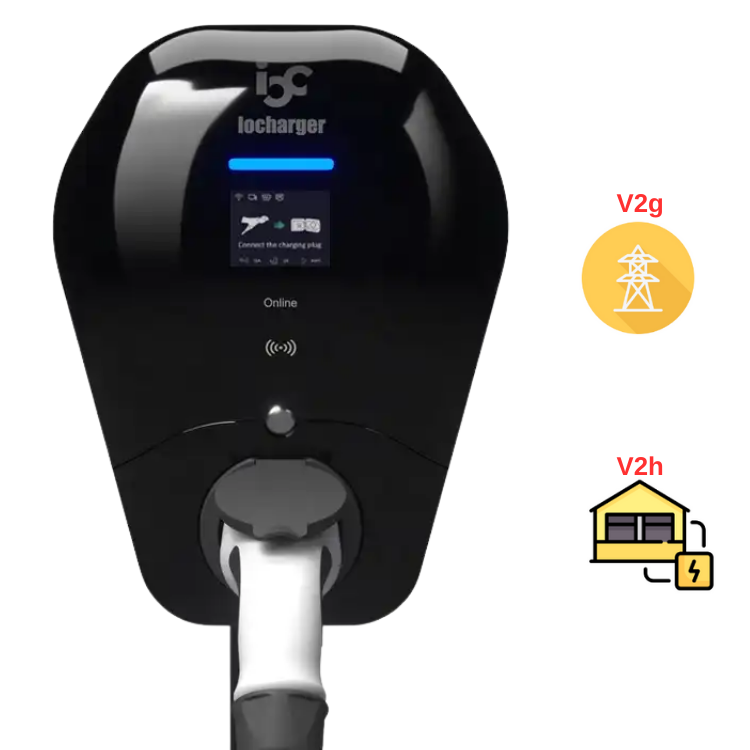 OCPP 2.0.1 ISO15118 ปลั๊กแอนด์ - V2H Bidirectional Ev Charger 7Kw บทวิจารณ์และราคา