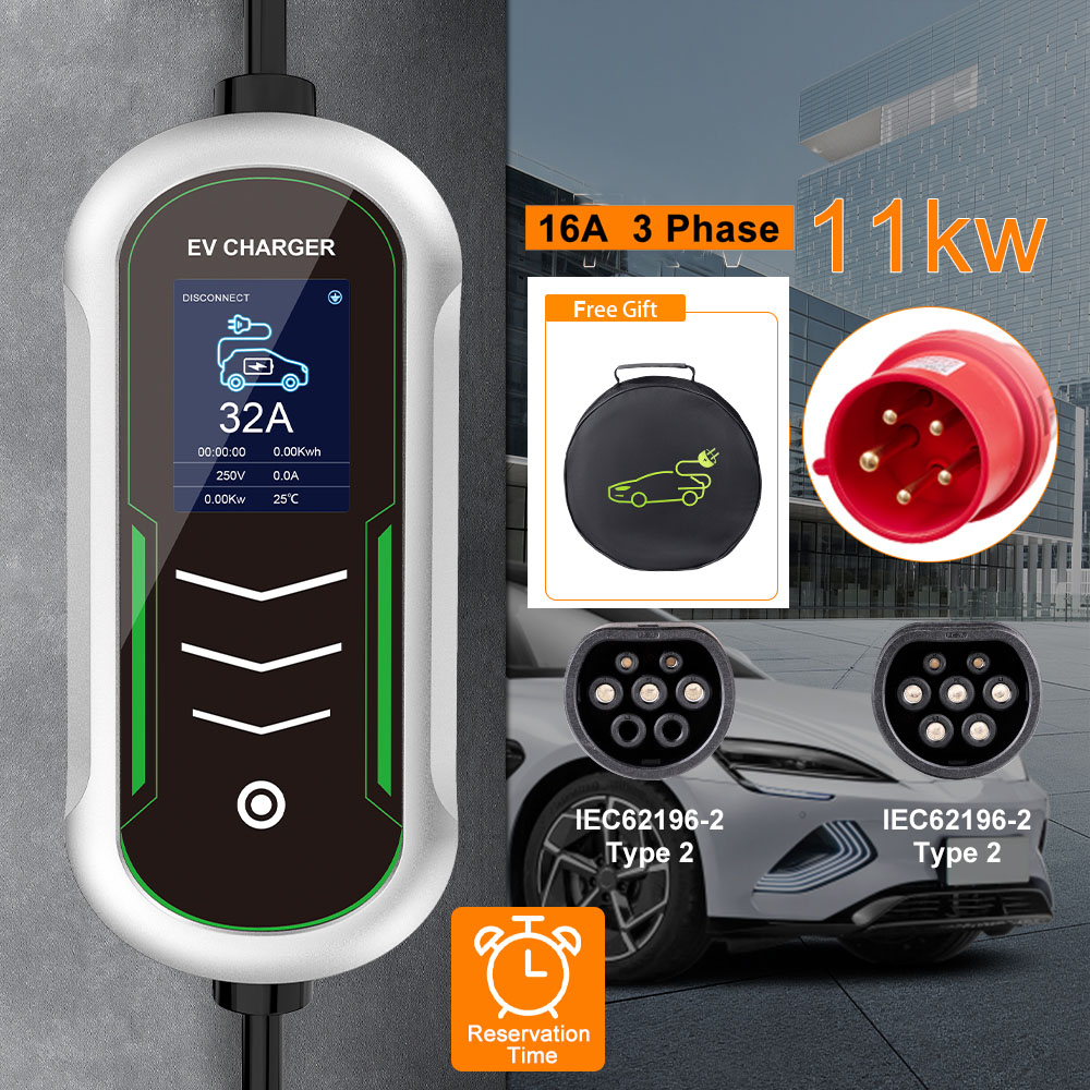 เครื่องชาร์จรถยนต์ไฟฟ้าแบบพกพา - Portable Ev Charger 32A Type 2 Cee Plug บทวิจารณ์และราคา