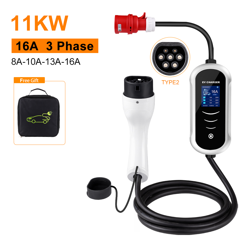 Ipengen Type 2ที่ชาร์จแบบพกพา3 - Portable Ev Charger 32A Type 2 Cee Plug บทวิจารณ์และราคา