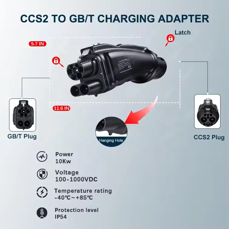 อะแดปเตอร์ Dc Ccs2 เป็น Gbt Co - Gb/T To Ccs2 200A Fast Charging Adapter บทวิจารณ์และราคา