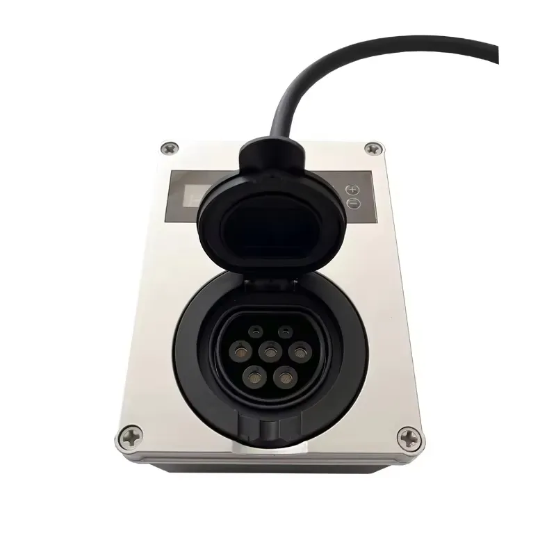เครื่องชาร์จรถยนต์ไฟฟ้าแบบติดผ - Portable Ev Charger 32A Type 2 Cee Plug บทวิจารณ์และราคา